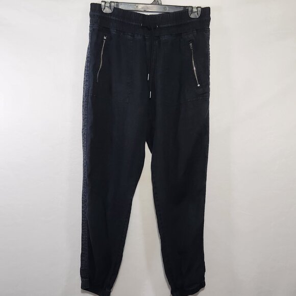Athleta Cabo Women's Size 4 Black Linen Drawstring Elastic Waist Jogger #530642 - Picture 10 of 16